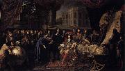 Henri Testelin Colbert Presenting the Members of the Royal Academy of Sciences to Louis XIV in 1667 china oil painting artist